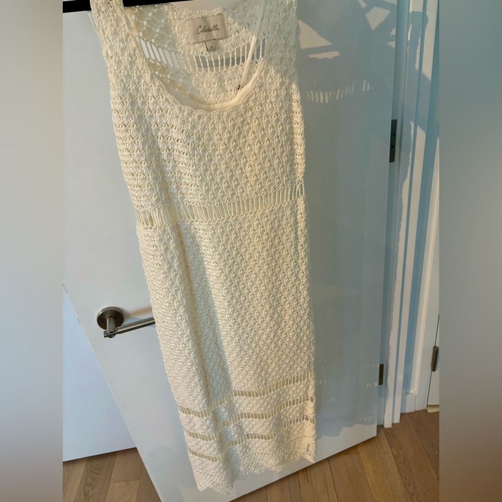 Cleobella white knit maxi dress; size small